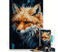 The Red Fox Jigsaw Puzzle for Teenagers 1000 Pieces Enhance Recall Quiet Fun Exact Edge Artistic Gift (50x75cm)