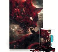 The Red God of Cats Teenager Jigsaw Puzzles 1000 Pieces Memory Boost Home Activity Pattern Assembly Perfect Present (38x52cm)