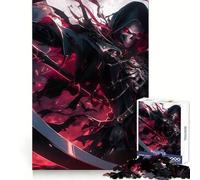 The Red Grim Reaper 1000 Piece Jigsaws for Teenagers Puzzle Brain Workout Toy Calm Escape Art Assembly Thoughtful Gift (38x26cm)