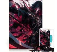 The Red Grim Reaper Jigsaw Puzzles for Teenagers 1000 Brain Workout Toy Simple Fun Image Assembly Cherished Gift (38x52cm)
