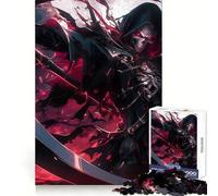 The Red Grim Reaper Jigsaw Puzzles for Teenagers 1000 Brain Workout Toy Simple Fun Image Assembly Cherished Gift (38x52cm)