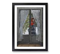 The Red Kerchief by Claude Monet Framed Print | A2 Black Framed Wall Art | Ready to Hang | Modern Historical Picture | Living Room Bedroom Lounge Office