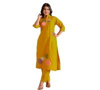 The Red Lion Enterprise Women’s Designer Embroidered Kurti with Pant | TikTok Trending Indian Ethnic Wear