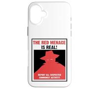 The Red Menace Anti Communist Poster Case for iPhone 16 Plus