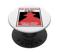 The Red Menace Anti Communist Poster PopSockets Adhesive PopGrip