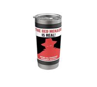 The Red Menace Anti Communist Poster Stainless Steel Insulated Tumbler