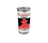 The Red Menace Anti Communist Poster Stainless Steel Insulated Tumbler