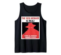 The Red Menace Anti Communist Poster Tank Top