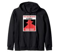 The Red Menace Anti Communist Poster Zip Hoodie