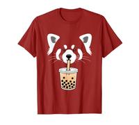 THE RED Panda Tea Master Japanese Boba Milk Tea T-Shirt