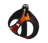The Red Phoenix Dog Harness - Breathable, Reflective, And Adjustable Pet Vest, Suitable For Small Cats And Dogs