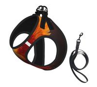 The Red Phoenix Dog Harness - Breathable, Reflective, And Adjustable Pet Vest, Suitable For Small Cats And Dogs