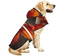 The Red Phoenix Waterproof Dog Raincoat And Rain Jacket For Small Medium Large Dogs With Reflective Stripes And Adjustable Belly Strap