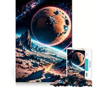 The Red Planet 1000 Pieces Jigsaw Puzzles for Teenagers Cognitive Toy Gentle Leisure Pattern Assembly Fine Art Piece (38x26cm)