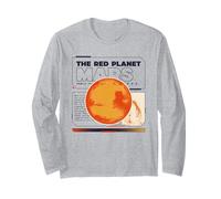 The Red Planet Mars (Galaxy Statement & Universe Graphic) Long Sleeve T-Shirt