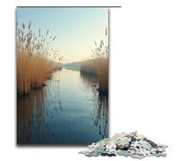The Reeds Sway Gently in The Morning Mist 1000 Piece Jigsaw Puzzles for Adults Jigsaw for Gifts Best Gift Suitable for And Teenager 14 And Up 1000 PCS(75x50cm)