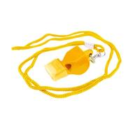 The Referee Sports Whistle features a loud crispy sound on straps for coach referees and officials