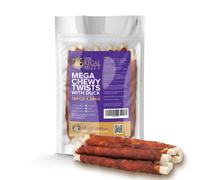 The Regal Mutt - Mega Chewy Twists With Duck - Bag Of 18