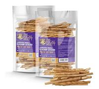 The Regal Mutt - Rawhide Chomp Sticks - 100 Chews (2 Bags)