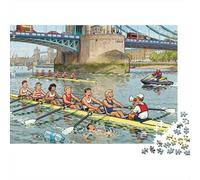 The Regatta Paddle Clash Wooden Jigsaw Puzzle Waterproof 1000 Piece Puzzles for Adults Gifts Challenging And Brainteasing Games