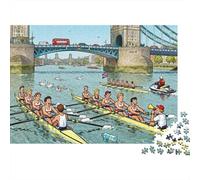 The Regatta Paddle Clash Wooden Jigsaw Puzzle Waterproof 1000 Piece Puzzles for Adults Gifts Impossible Challenging Games