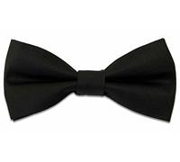 The Regimental Shop Officers' Black Barathea Silk (Pretied) Bow Tie