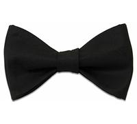 The Regimental Shop Officers' Black Barathea Silk (Self Tie) Bow Tie
