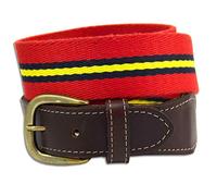 The Regimental Shop Royal Artillery Webbing Belt - 'Stable Belt' Design L (36-38") / Red/Blue/Yellow