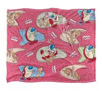 The Ren & Stimpy Show Silky Patterned Supersoft Blanket Multicoloured (One Size)