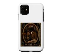 The Reporter Black Cat Art Deco Murder Mystery Case for iPhone 11