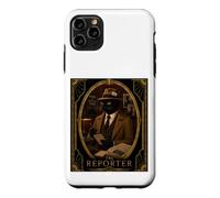 The Reporter Black Cat Art Deco Murder Mystery Case for iPhone 11 Pro Max