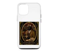 The Reporter Black Cat Art Deco Murder Mystery Case for iPhone 12/12 Pro