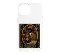 The Reporter Black Cat Art Deco Murder Mystery Case for iPhone 15