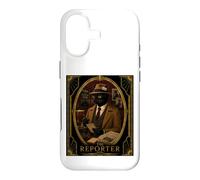 The Reporter Black Cat Art Deco Murder Mystery Case for iPhone 17