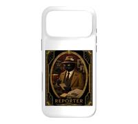 The Reporter Black Cat Art Deco Murder Mystery Case for iPhone 17 Pro Max