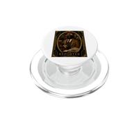 The Reporter Black Cat Art Deco Murder Mystery PopSockets PopGrip for MagSafe