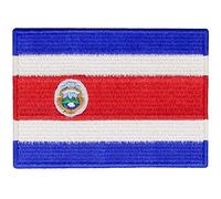 The Republic of Costa Rica Flag Patch Embroidered Applique Costa Rican Iron On Sew On National Emblem