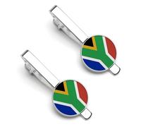 The Republic of South Africa National Flag Men'S Tie Clip Necktie Wedding Business for Men Daily Life Wedding Anniversary Business Father'S Day
