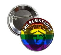 The Resistance Political Movement Anti Trump Button, 2.25 Inch Round Badge Pin