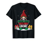 The Respiratory Therapist RT Buffalo Plaid Gnome Christmas T-Shirt