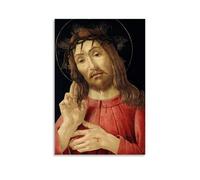 The Resurrected Christ by Sandro Botticelli Ca. 1480 Renaissance Christian Religious Art Print with Haloed Figure Wall Art Artworks Canvas Room Aesthetic Wall Art Prints Home Modern Decor Unframe 12x
