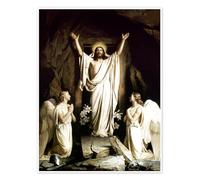 The resurrection Poster by Carl Bloch 60 x 80 cm Wall art Wall decor