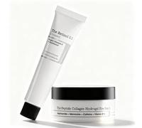 The Retinol 0.1 Cream & Pink Peptide Collagen Hydrogel Eye Patches, Anti Wrinkle Face Cream & Eye Patches For Dark Circles, Pamper Gifts For Women, Korean Skincare Set For Smooth, Revitalised Skin