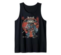 The Retro Samurai Cat Warrior Cat Tank Top