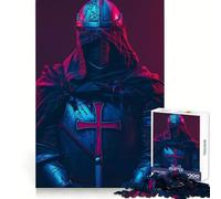 The Retro Templar Knight Puzzles for Teenagers 1000 Pieces Think Smart Toy Soothing Play Smooth Cut Amazing Present (50x75cm)
