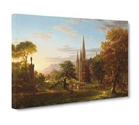 The Return By Thomas Cole Canvas Print | Gallery Wrapped 30mm Frame Wall Art | 20x14 inches | Ready to Hang | Classic Picture | Living Room Bedroom Lounge Office