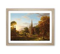 The Return By Thomas Cole Classic Painting Framed Print | A3 Oak Framed Wall Art | Ready to Hang | Classic Historical Picture | Living Room Bedroom Lounge Office