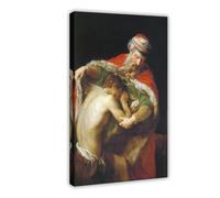 The Return of The Prodigal Son by Pompeo Batoni Canvas Art Poster And Wall Art Picture Print Modern Family Bedroom Decor Frame 16x24inch(40x60cm)