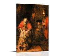 The Return of The Prodigal Son By Rembrandt Harmenszoon Van Rijn Giclee Paper Poster Clear Reproduction Canvas Wall Art Prints Photo Picture Paintings Room Decor Home Decorative Frame 12x18inch(30x45