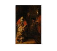 The Return of The Prodigal Son Poster Canvas Oil Painting Canvas Art Poster Home Hanging Painting Bar Art Interior Wall Decoration PosterUnframe-style20x30inch(50x75cm)